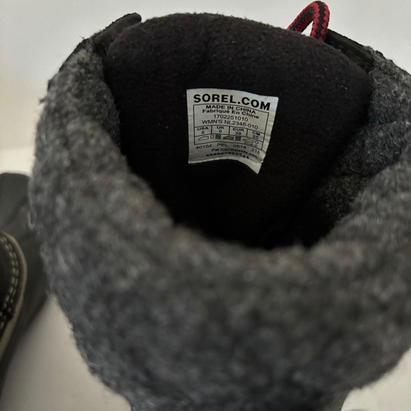 Sorel SLIMPACK II Lace Winter Boots Women's Size 8 Black Waterproof - LIKE NEW - Picture 7 of 10